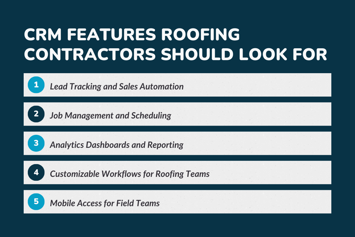 CRM Features Roofing Contractors Should Look For