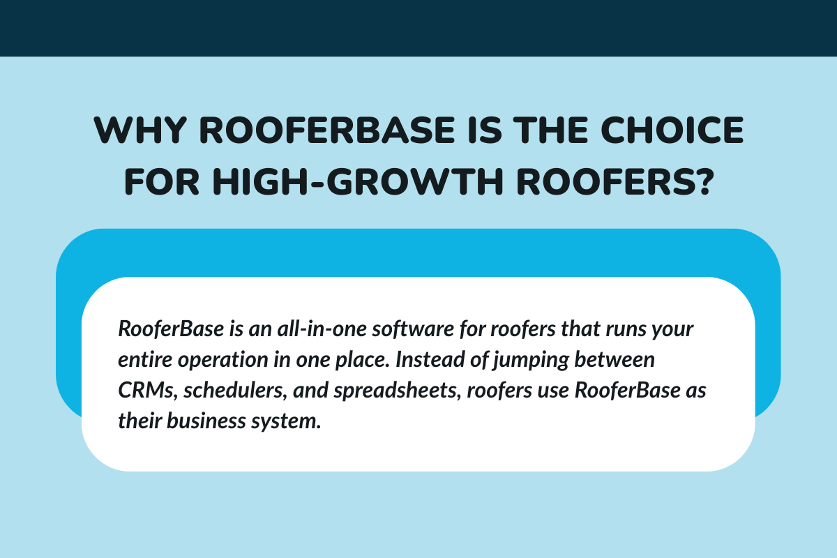 Why RooferBase is the Choice for High-Growth Roofers?