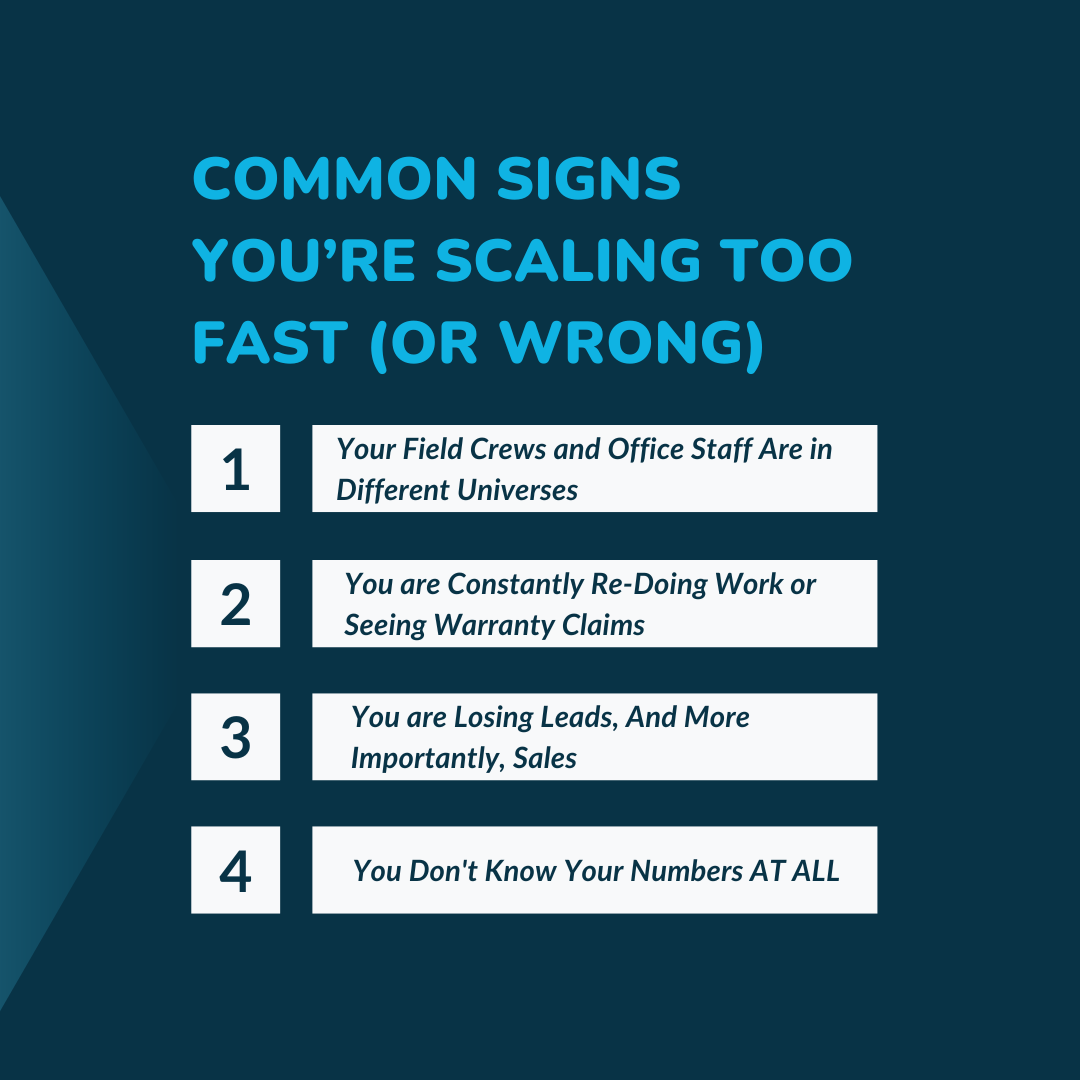 Common Signs You’re Scaling Too Fast