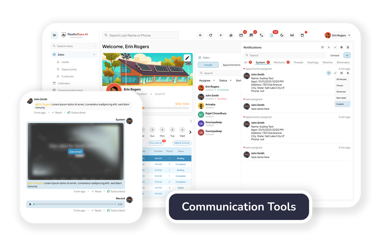 Sunbase Roofing CRM Software