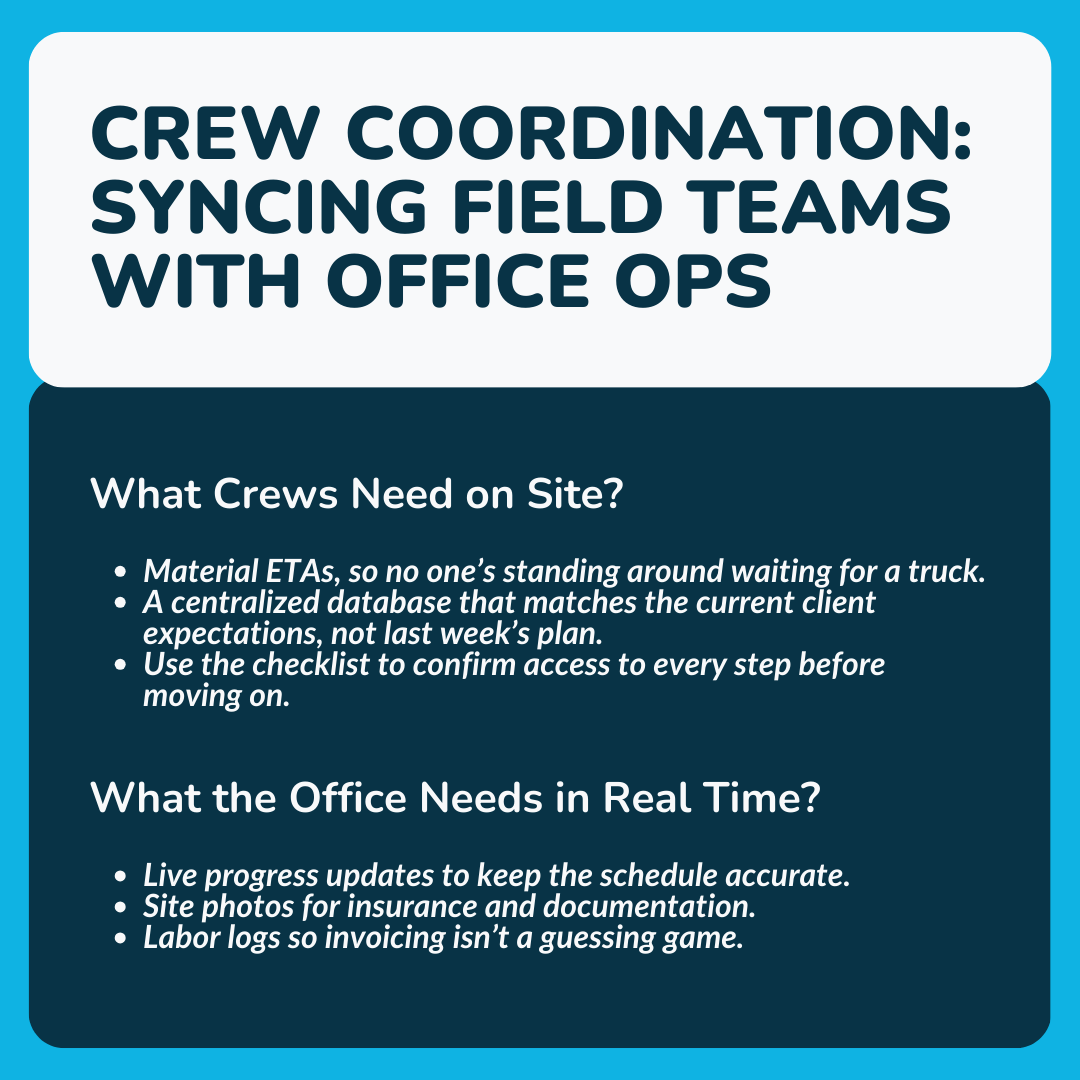 Crew Coordination: Syncing Field Teams with Office Ops
