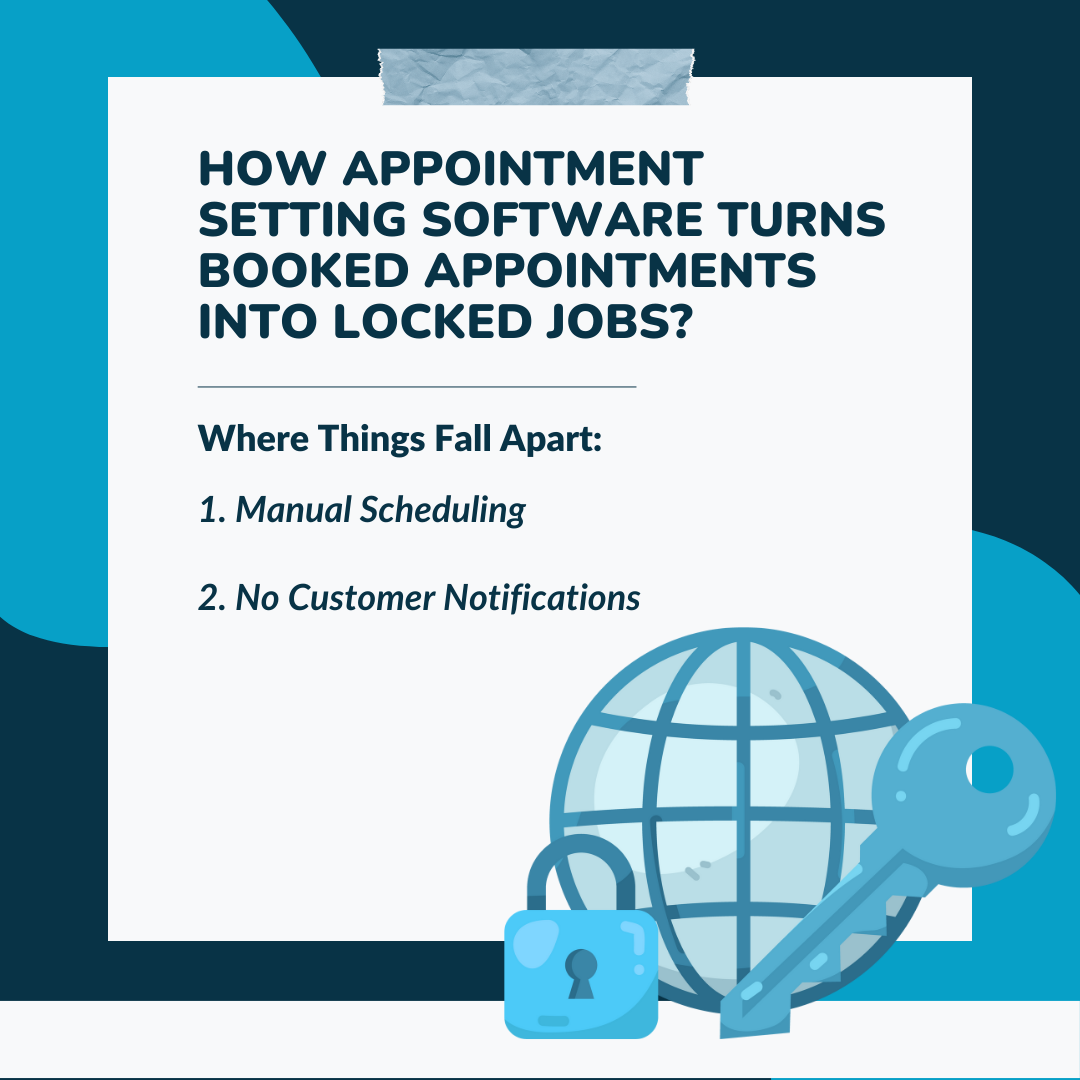 How Appointment Setting Software Turns Booked Appointments Into Locked Jobs?