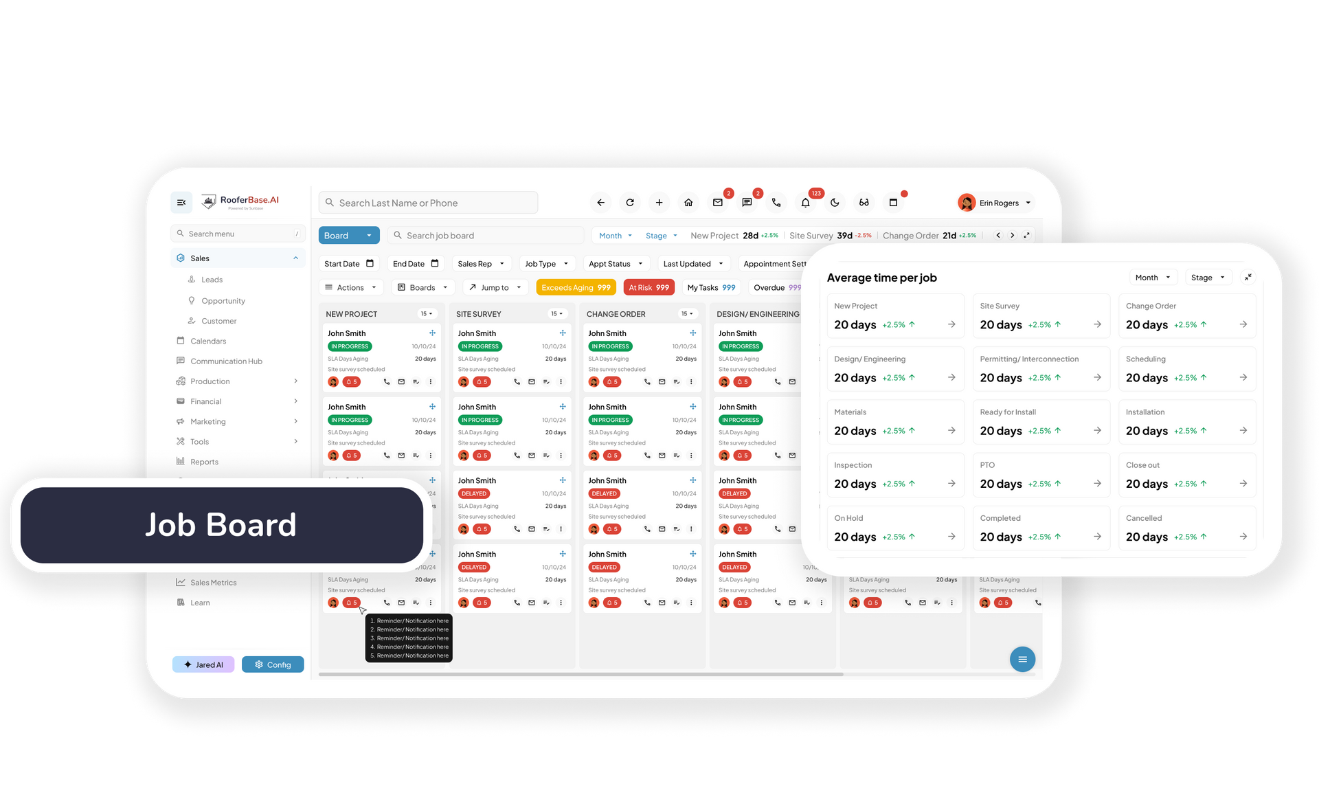 Sunbase Roofing CRM