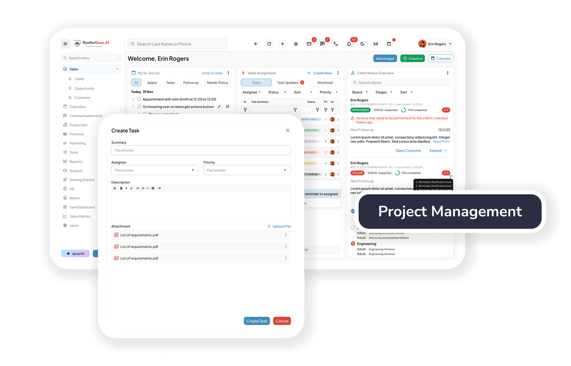 Roofing Project Management Software