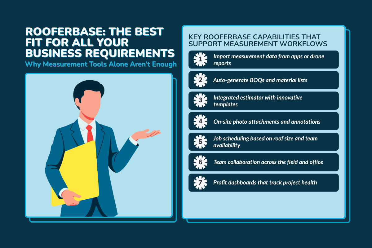 How RooferBase Integrates Roof Measurements into Roofing Workflows?