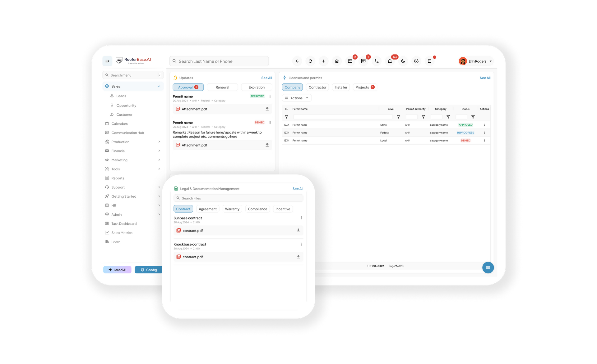 Sunbase Roofing CRM