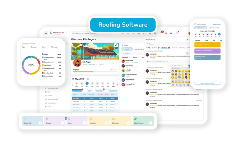 All-in-one roofing software