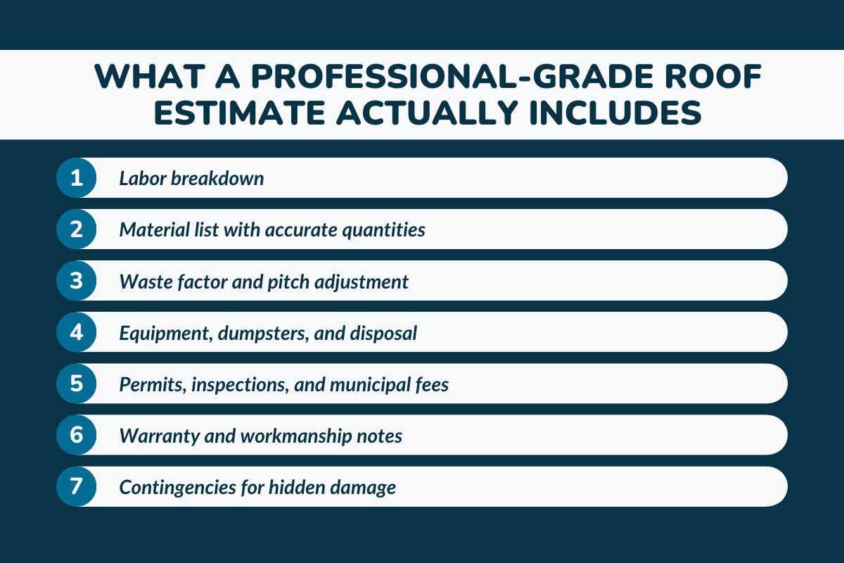 What a Professional-Grade Roof Estimate Actually Includes?