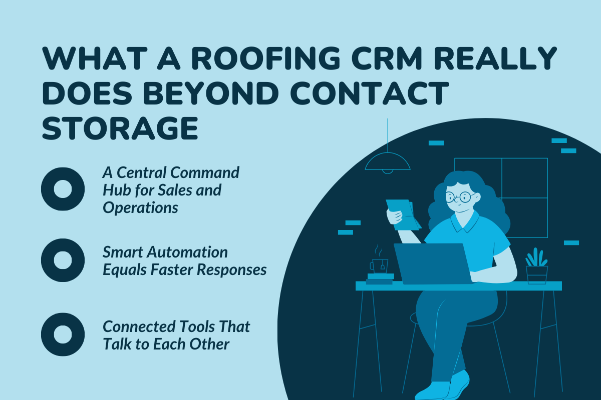 What a Roofing CRM Really Does Beyond Contact Storage?