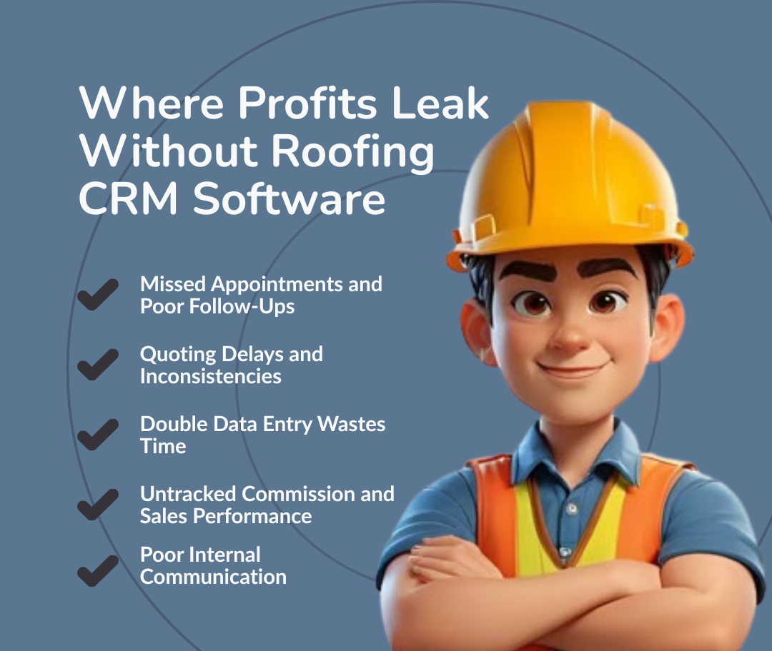 Where Profits Leak Without Roofing CRM Software