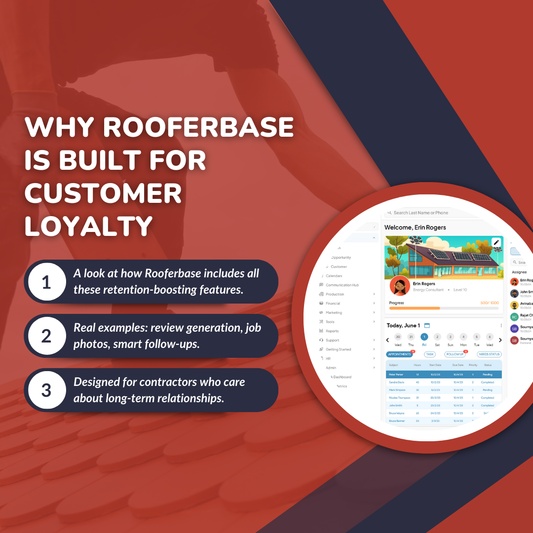 Why Rooferbase CRM is Built for Customer Loyalty?