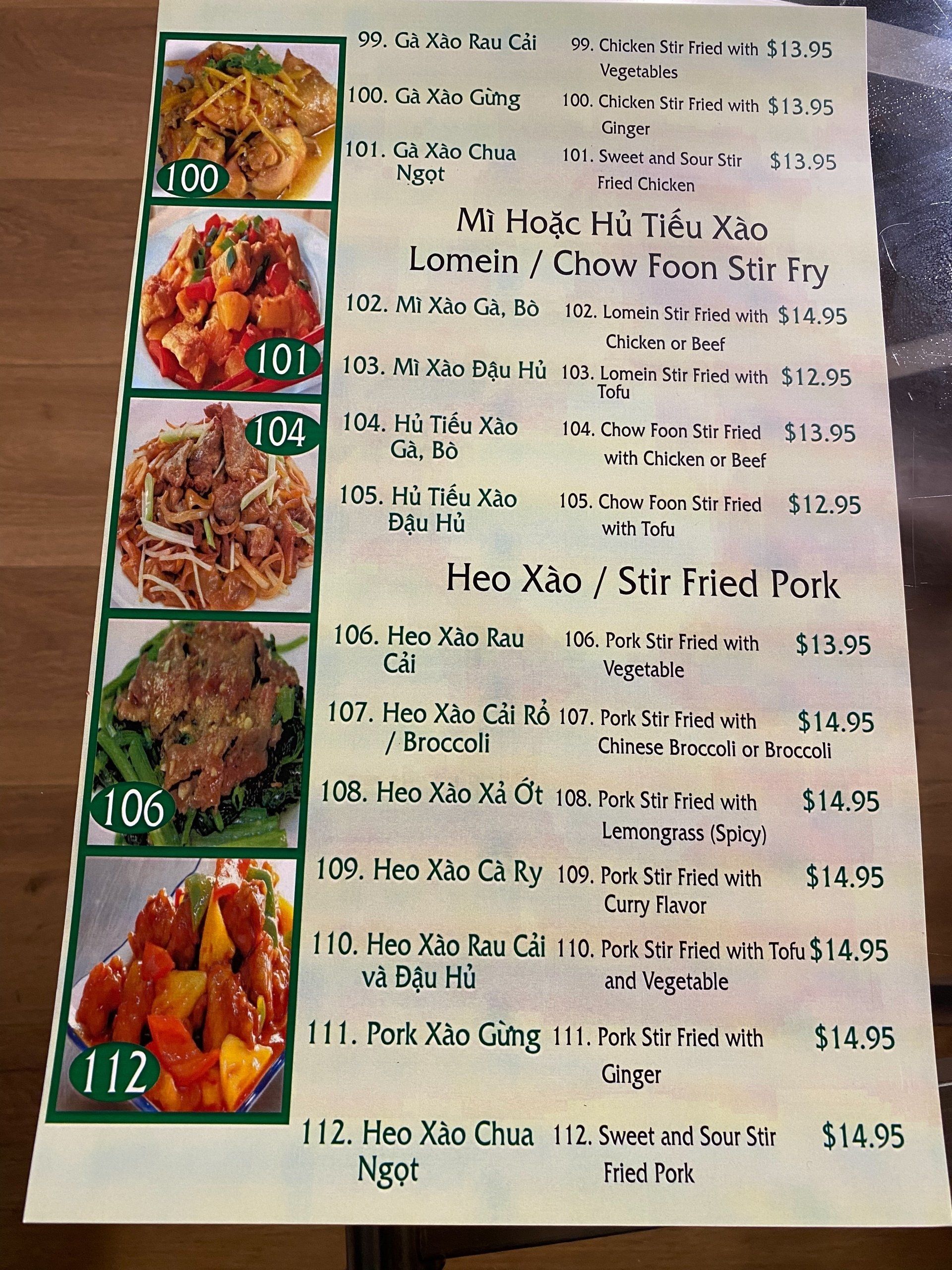 Vietnamese restaurant Cranston, RI Pho Saigon and Bar