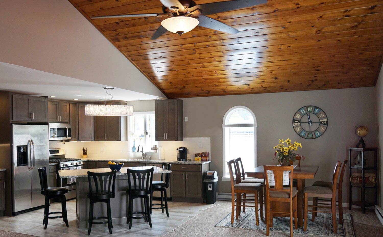 Open Dining Area and Full Kitchen—Vacation Rental in Lake George, NY