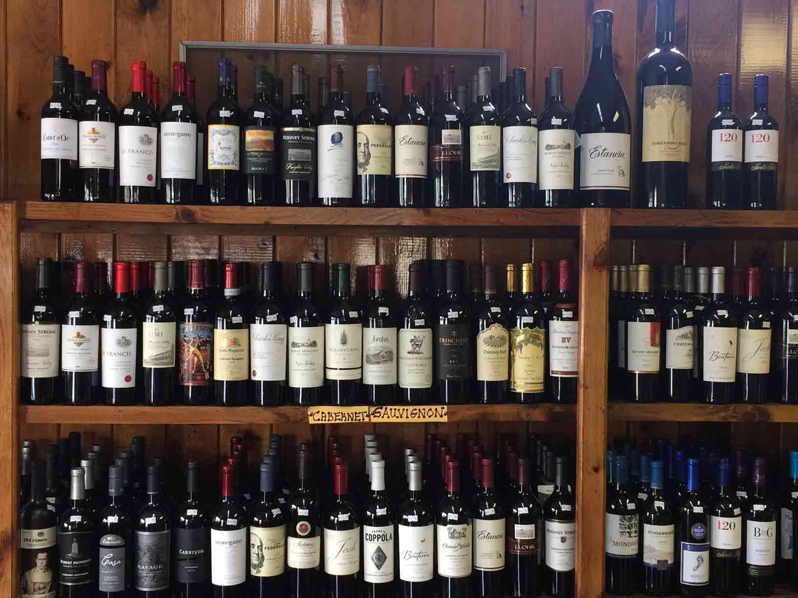 Shelf of Wine—Liquor in Lake George, NY
