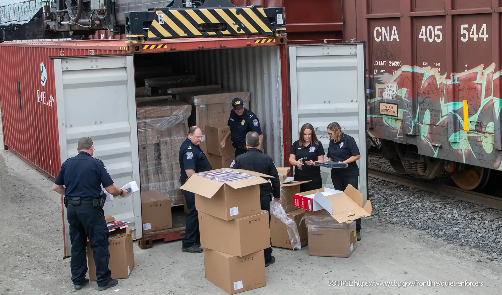Under the Enforce and Protect Act (EAPA), USCBP Officers investigate and halt duty evasion.