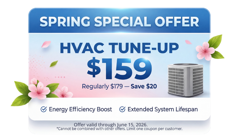Spring Special HVAC System Tune-up Offer $159