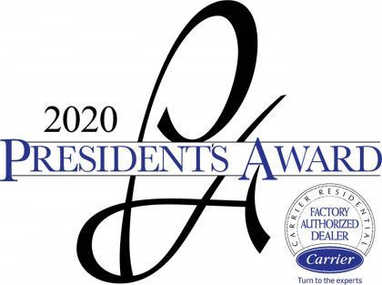 A logo for the 2020 presidents award