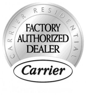 A carrier residential factory authorized dealer seal