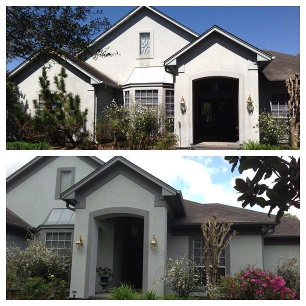 Residential Painting — Before And After Painting Of House in Stafford, TX
