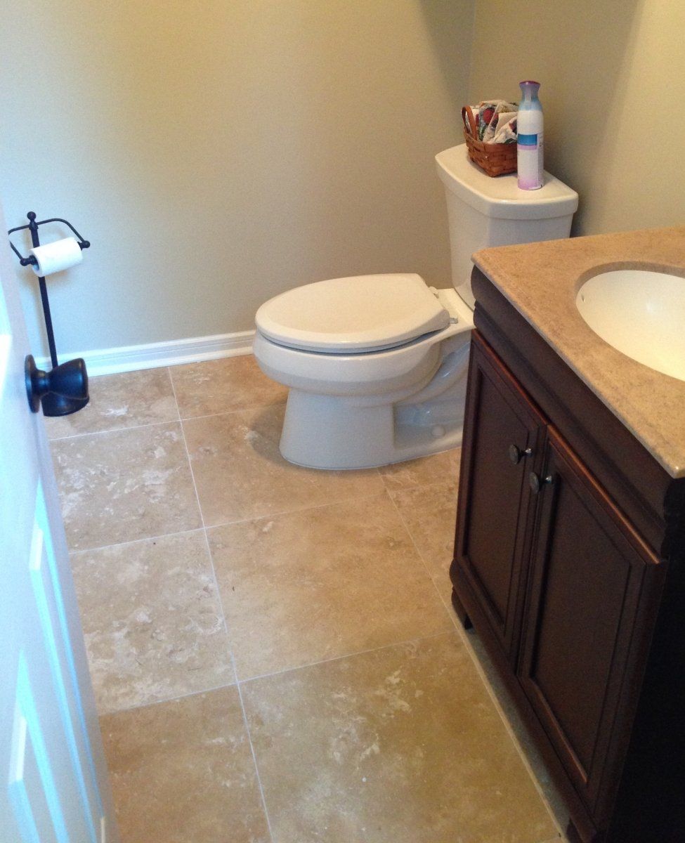 Toilet Flooring — Large Tile Toilet Flooring in Stafford, TX