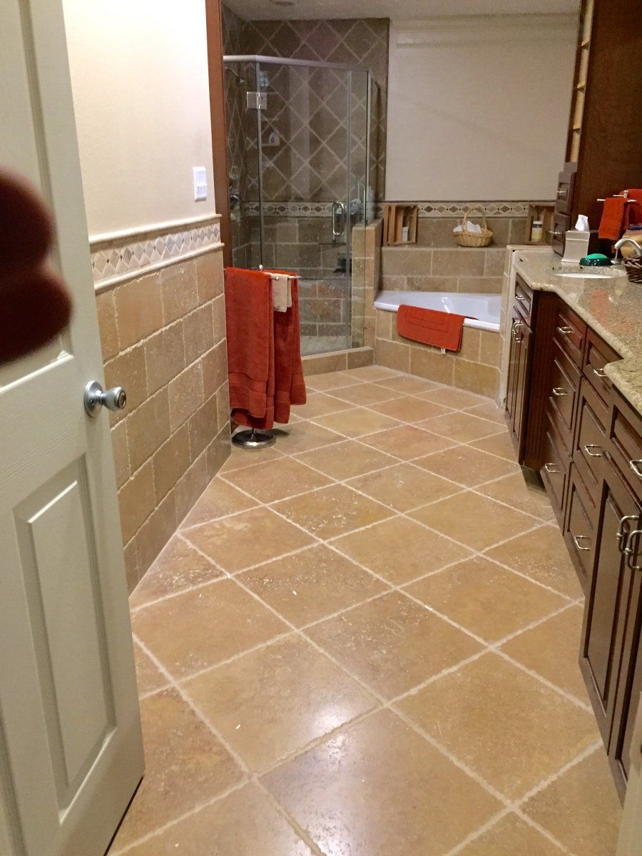 Bathroom Tiles — Inside Of A Rectangular Bathroom in Stafford, TX