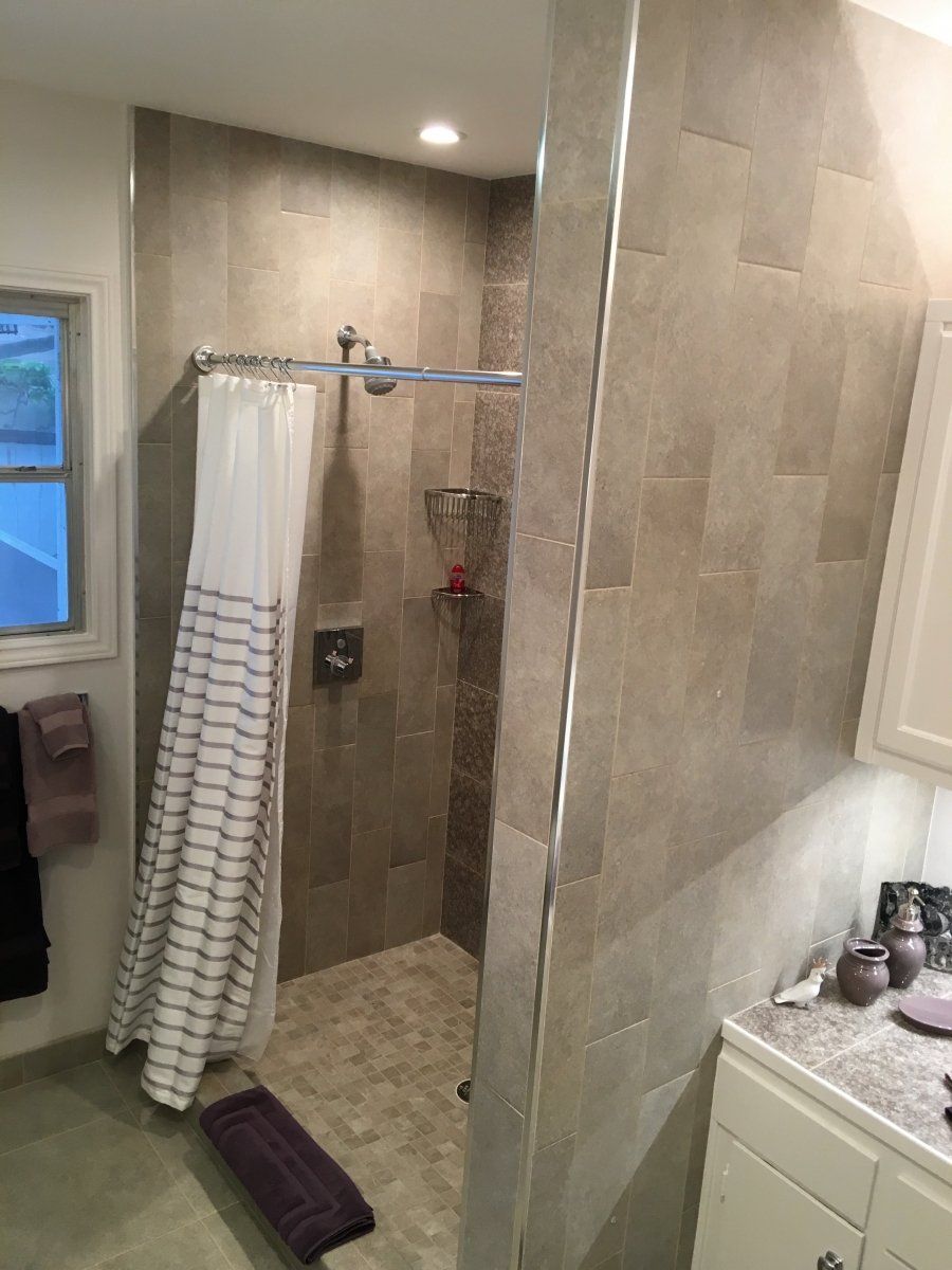 Bath Remodel — Shower With Curtain in Stafford, TX