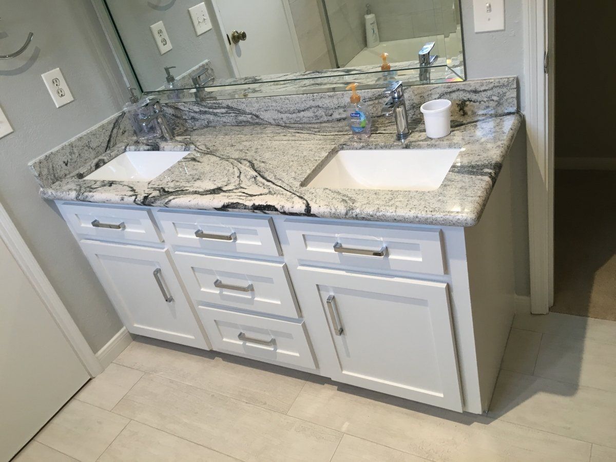 Bathroom Countertops — Marble Bathroom Countertop in Stafford, TX