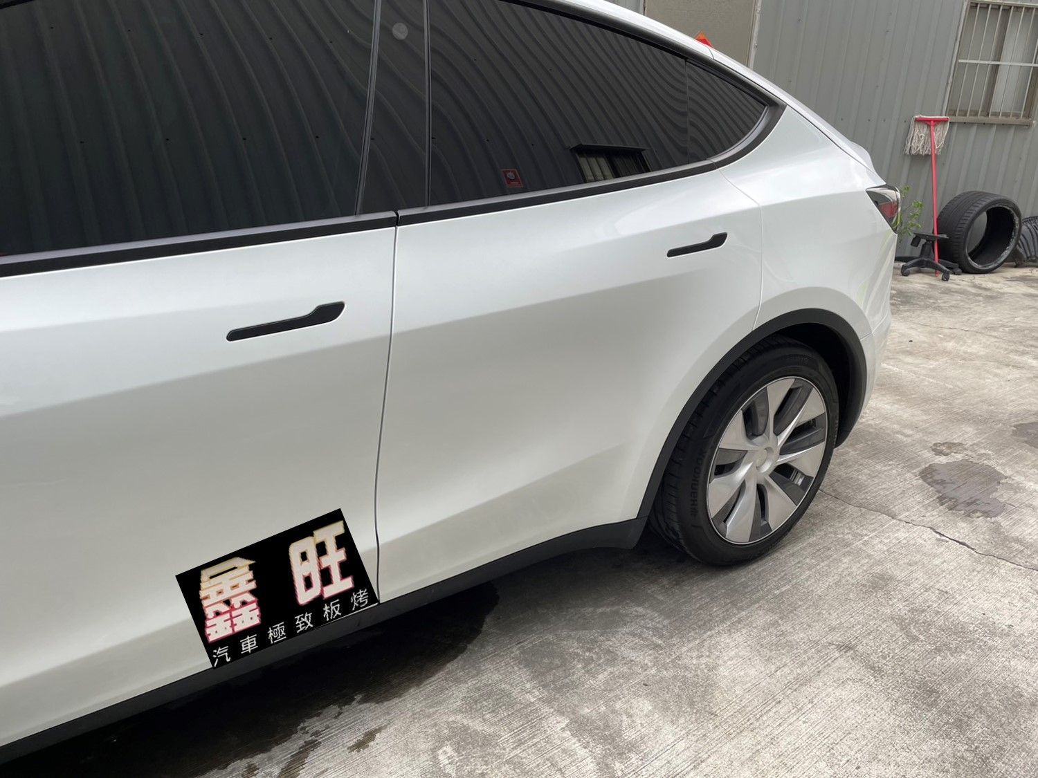Tesla 特斯拉 鋁合金板金烤漆修復完成