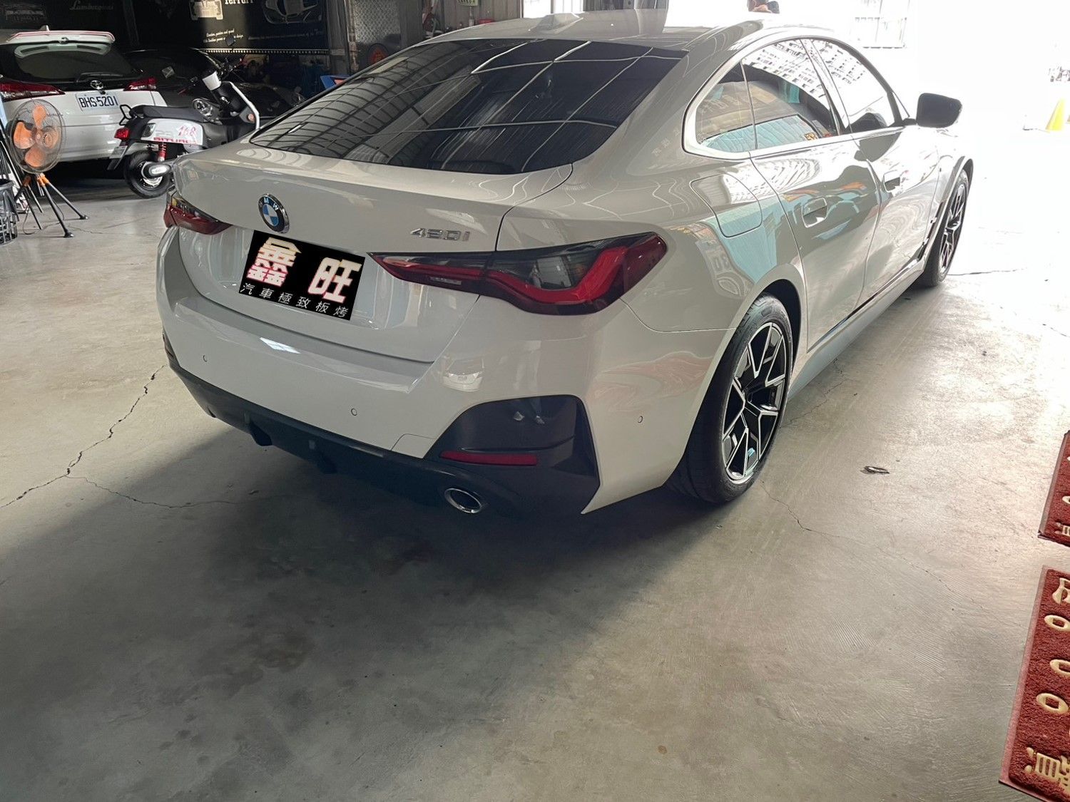 BMW420i 寶馬 420i  復保桿拆裝修理烤漆完成