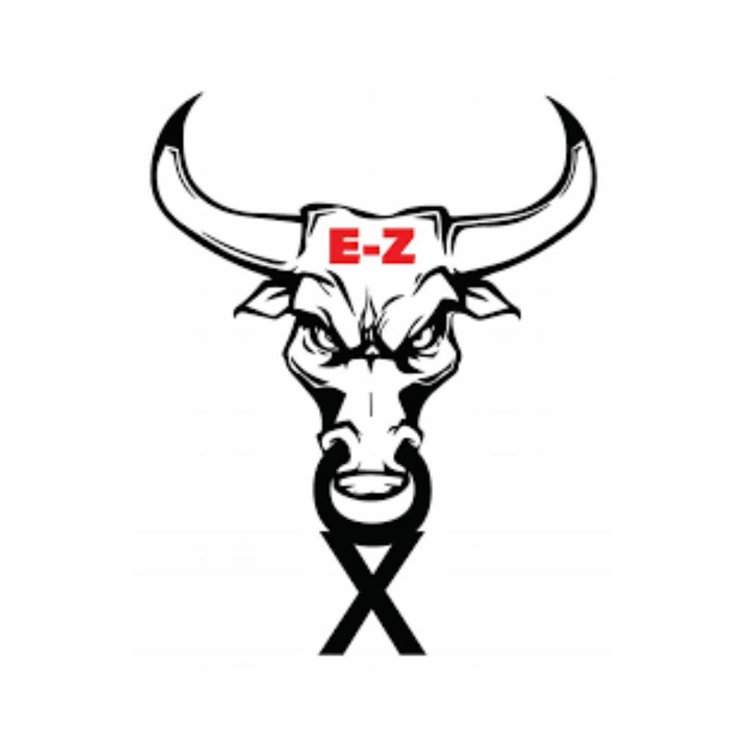 A bull with the letter e-z on its head