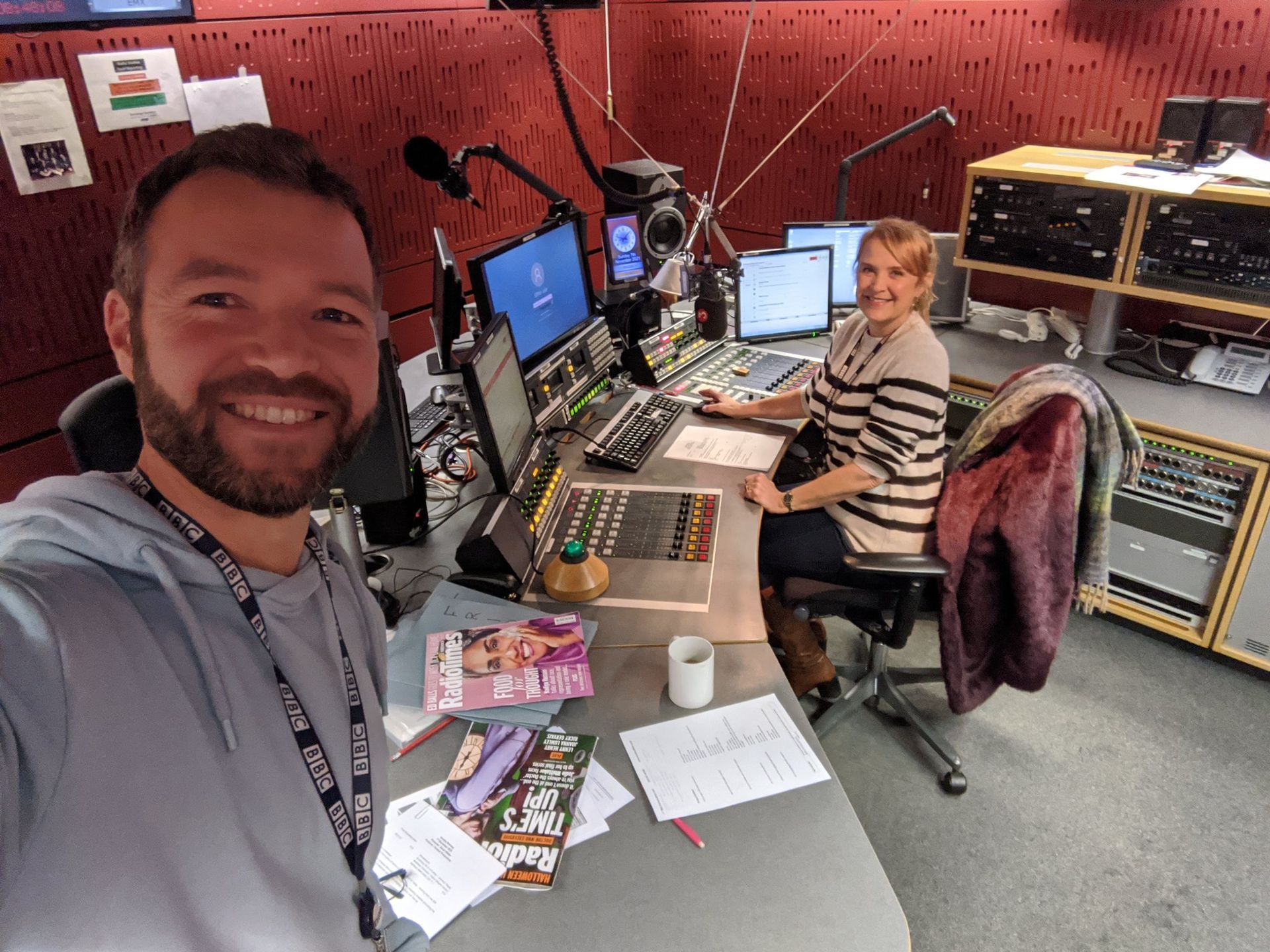 Sarah and Alex in the Radio 3 studio