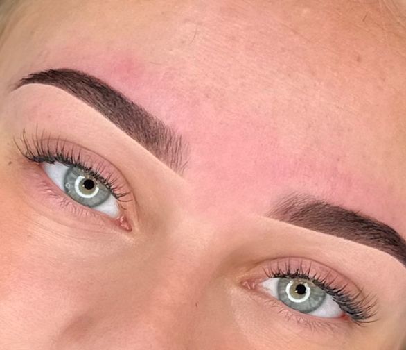 Een close-up van een palmboomblad dat op een waaier lijkt