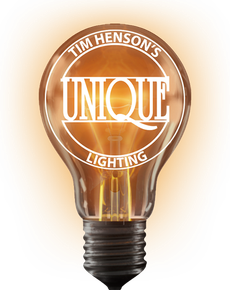 Glowing lightbulb with 
