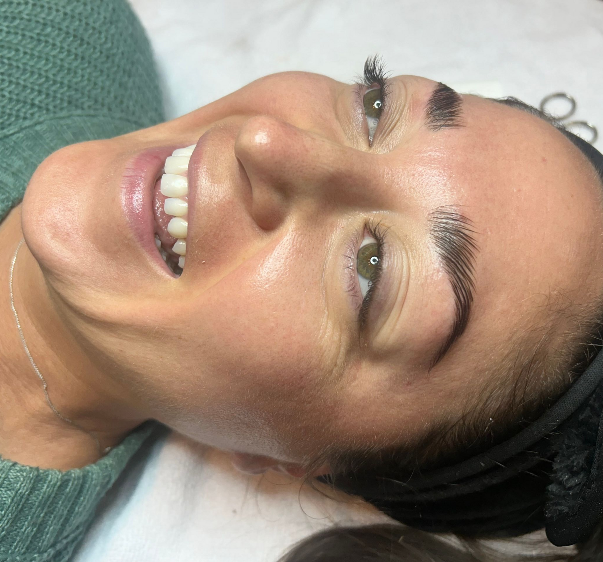 Glowing Hydrafacial results and Brow laminations results at Spa La La Tampa