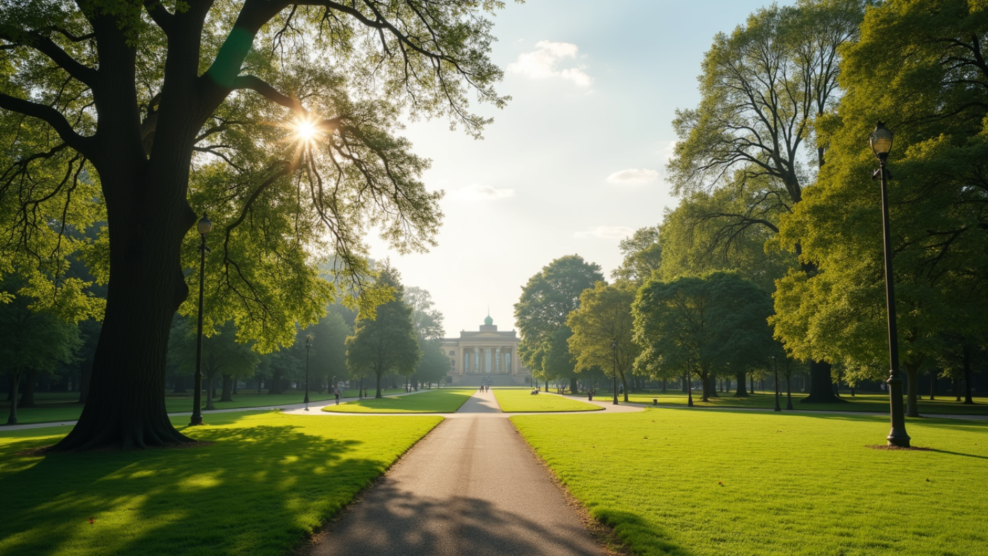 A peaceful park where grounding techniques are practiced. A peaceful park where grounding techniques are practiced.