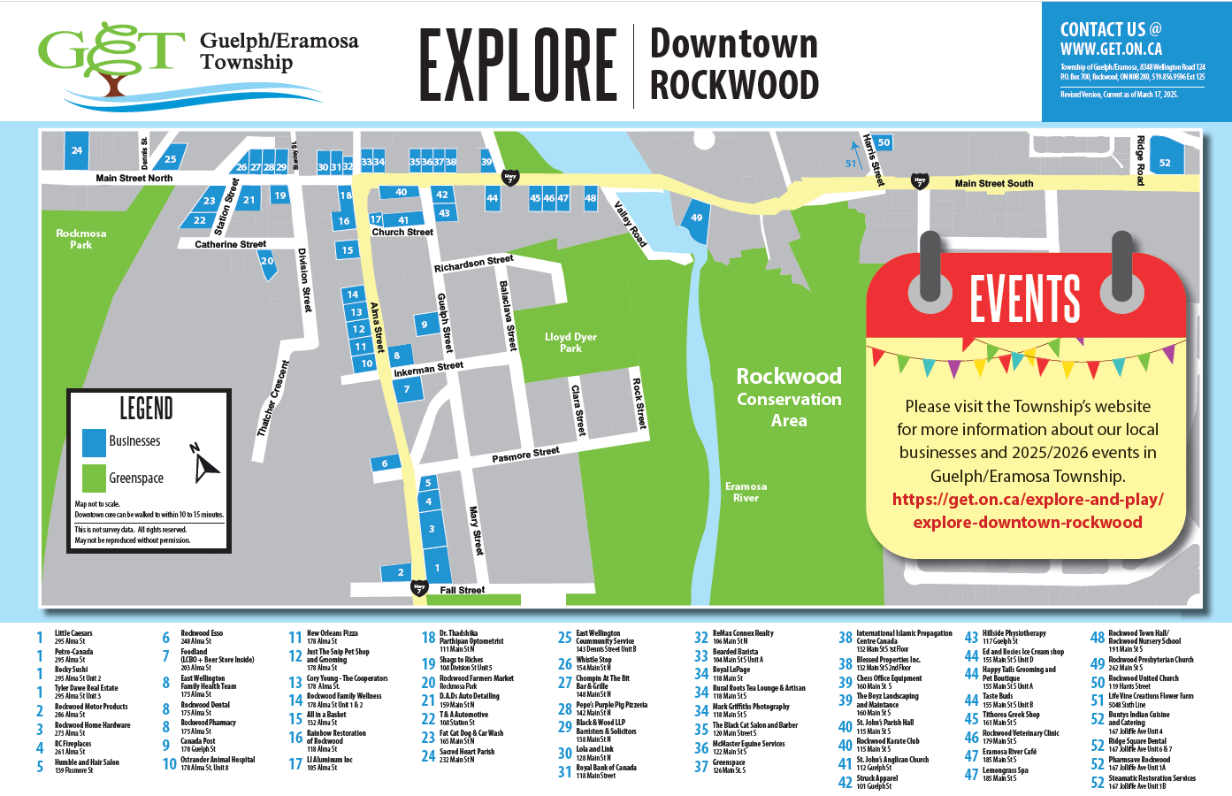 Discover all the great local businesses in Rockwood Ontario