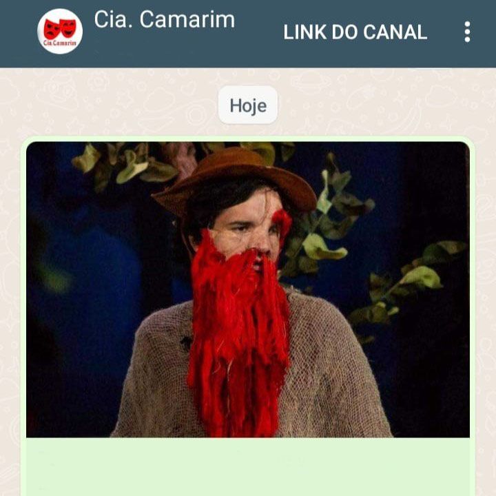 Canal da Cia. Camarim no WhatsApp