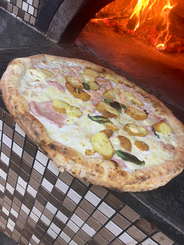 pizza bianca con patate