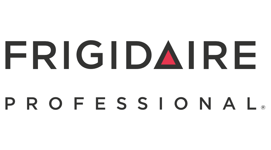 The frigidaire professional logo is black and red on a white background.