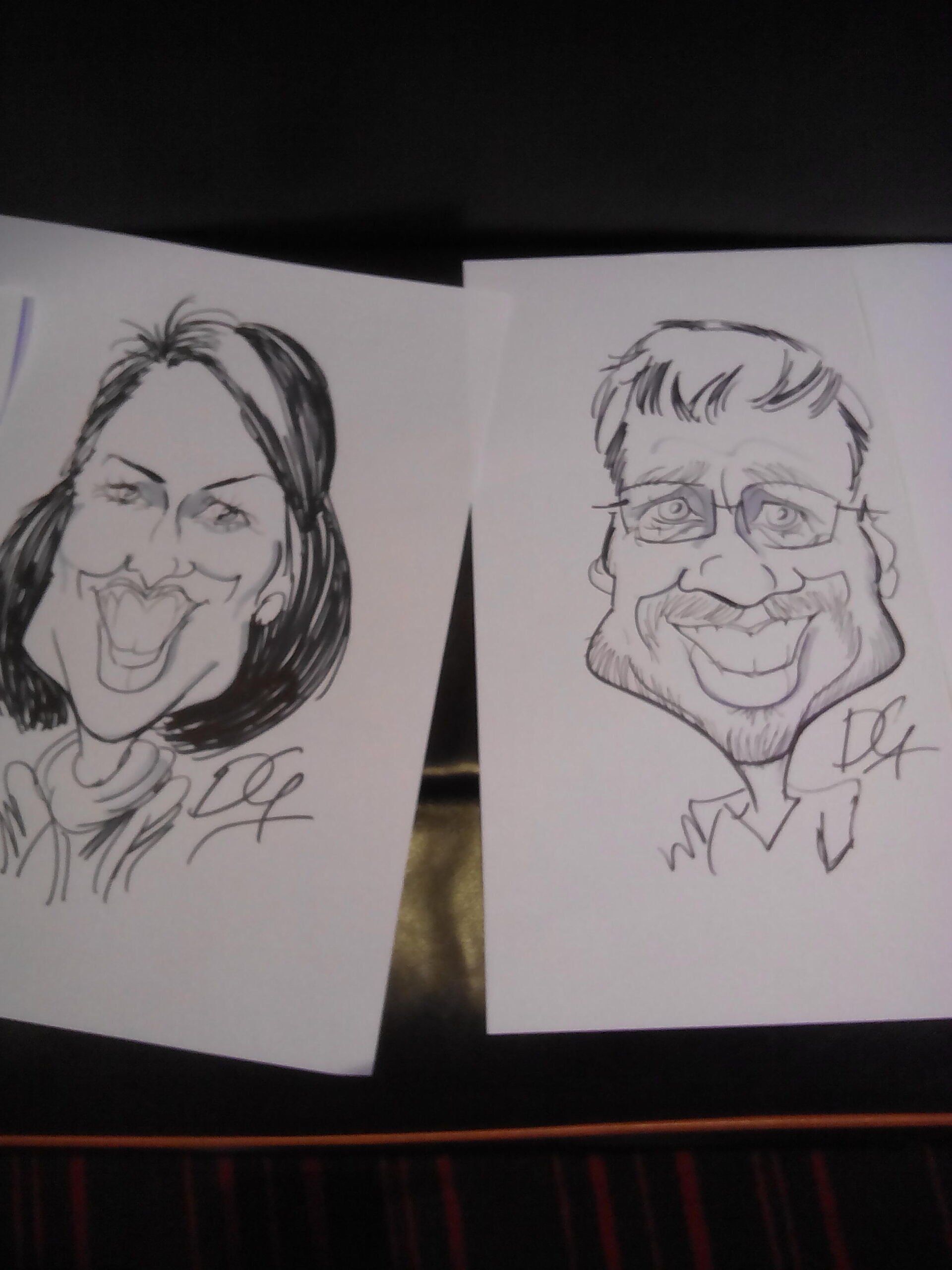 Caricature live shows with David Green cartoonist.
