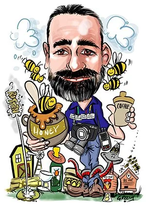 Caricature from photos by cartoonist David Green Gallery