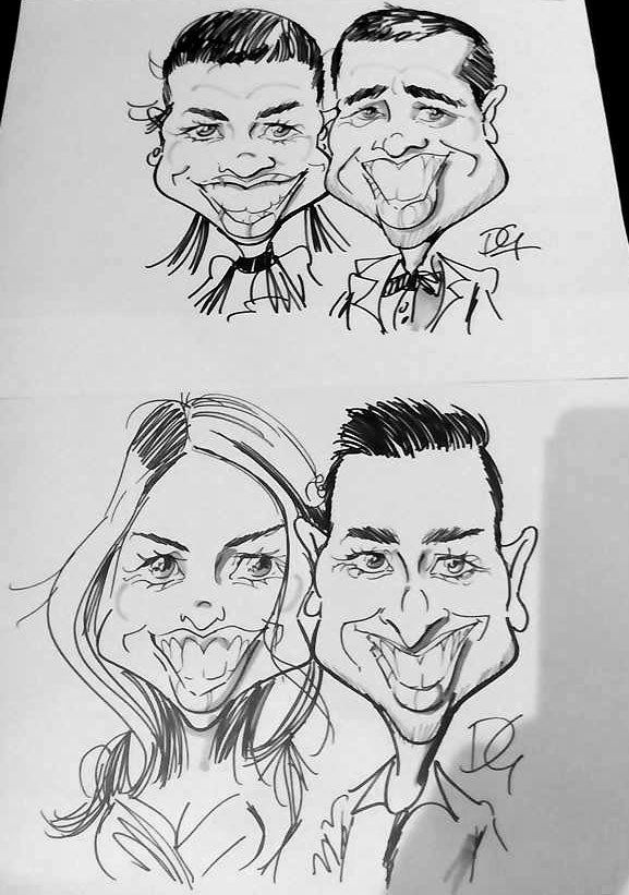 Caricature live shows with David Green cartoonist.
