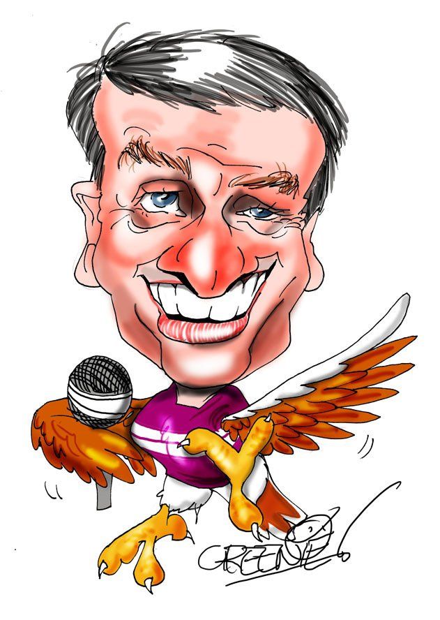 caricature of Grant Goldman by caricature artist David Green