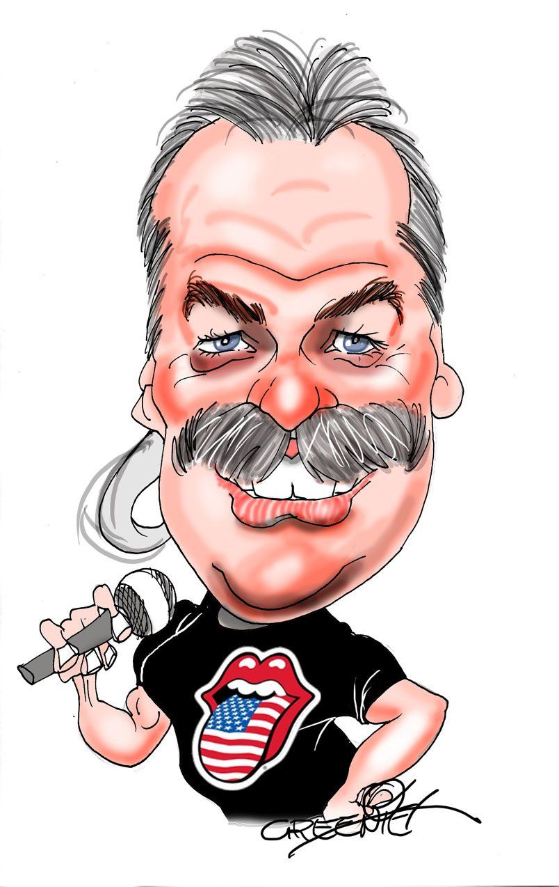 Facebook caricature by cartoonist David Green