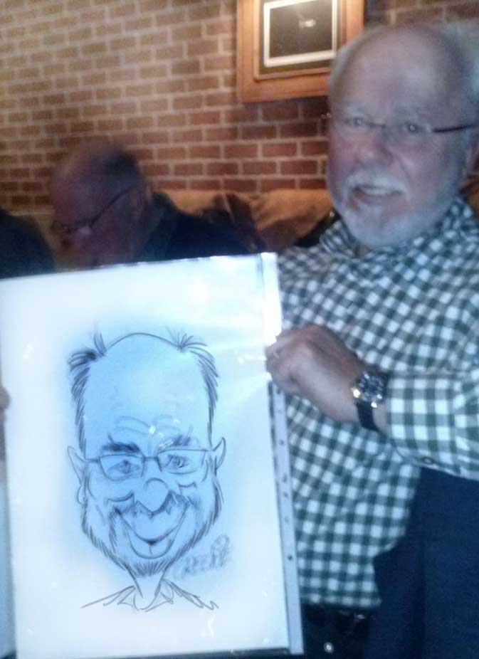 Caricature live shows with David Green cartoonist.