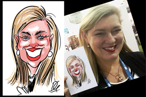 Caricature live shows with David Green cartoonist.