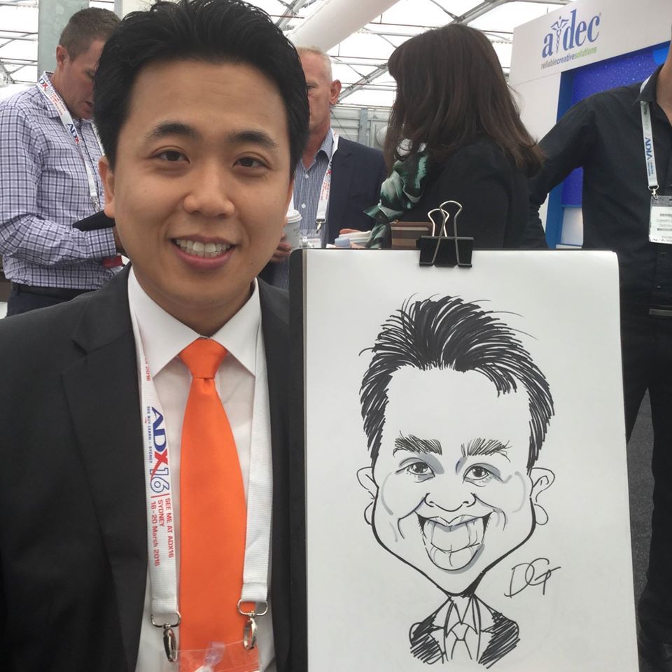 Caricature live shows with David Green cartoonist.