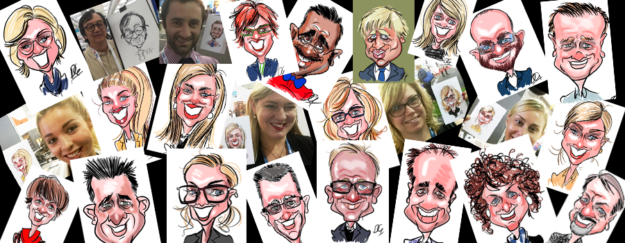 Event cartoonists caricatures at events