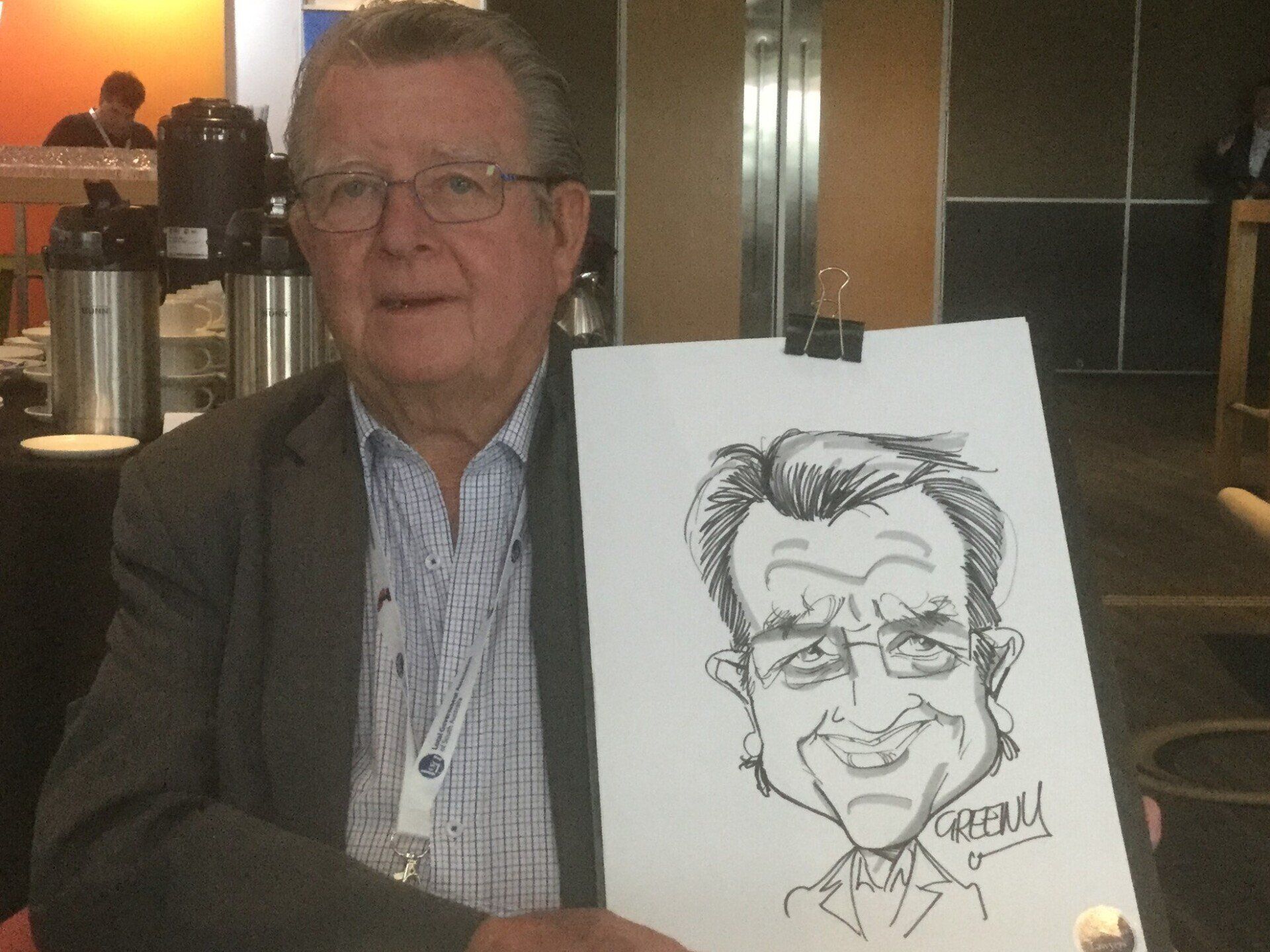 Caricature hire artist cartoonist for events.