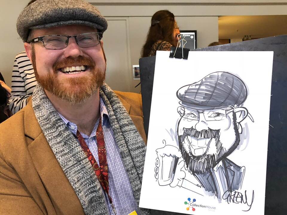 Caricature live shows with David Green cartoonist.